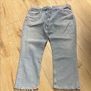 AGOLDE Riley long‎ high rise straight jeans